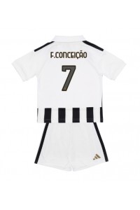 Juventus Francisco Conceicao #7 Jalkapallovaatteet Lasten Kotipeliasu 2026-27 Lyhythihainen (+ Lyhyet housut)